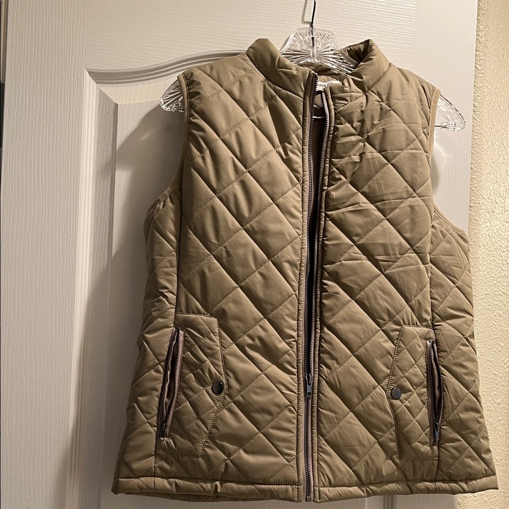 Quilted Tan Vest